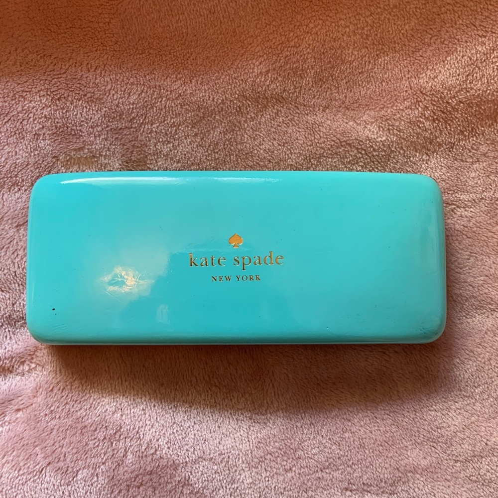Kate Spade Blue & Green Glasses Case